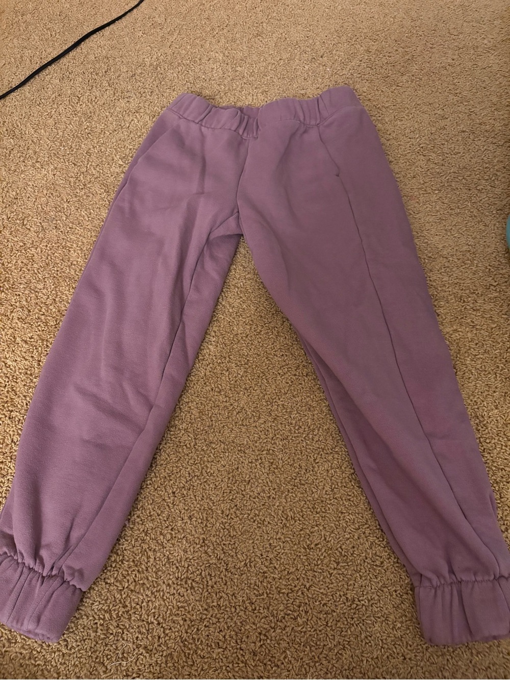 Cuffed Cozy Fleece Joggers dark lavender